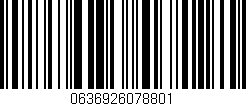 Código de barras (EAN, GTIN, SKU, ISBN): '0636926078801'