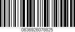 Código de barras (EAN, GTIN, SKU, ISBN): '0636926078825'