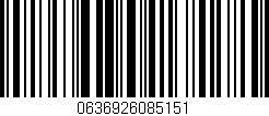Código de barras (EAN, GTIN, SKU, ISBN): '0636926085151'