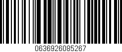 Código de barras (EAN, GTIN, SKU, ISBN): '0636926085267'