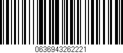 Código de barras (EAN, GTIN, SKU, ISBN): '0636943262221'
