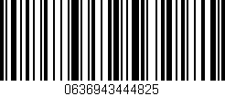 Código de barras (EAN, GTIN, SKU, ISBN): '0636943444825'