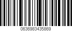 Código de barras (EAN, GTIN, SKU, ISBN): '0636983435869'