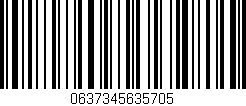 Código de barras (EAN, GTIN, SKU, ISBN): '0637345635705'