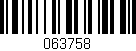Código de barras (EAN, GTIN, SKU, ISBN): '063758'