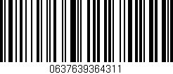 Código de barras (EAN, GTIN, SKU, ISBN): '0637639364311'