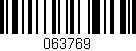 Código de barras (EAN, GTIN, SKU, ISBN): '063769'