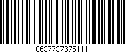 Código de barras (EAN, GTIN, SKU, ISBN): '0637737675111'