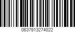 Código de barras (EAN, GTIN, SKU, ISBN): '0637913274022'
