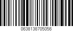 Código de barras (EAN, GTIN, SKU, ISBN): '0638138705056'