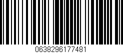 Código de barras (EAN, GTIN, SKU, ISBN): '0638296177481'