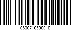 Código de barras (EAN, GTIN, SKU, ISBN): '0638718598818'
