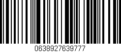 Código de barras (EAN, GTIN, SKU, ISBN): '0638927639777'