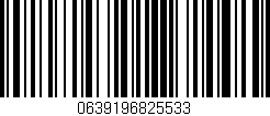 Código de barras (EAN, GTIN, SKU, ISBN): '0639196825533'