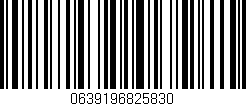 Código de barras (EAN, GTIN, SKU, ISBN): '0639196825830'