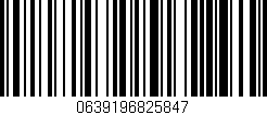 Código de barras (EAN, GTIN, SKU, ISBN): '0639196825847'