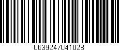 Código de barras (EAN, GTIN, SKU, ISBN): '0639247041028'
