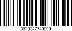 Código de barras (EAN, GTIN, SKU, ISBN): '0639247740990'