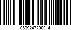 Código de barras (EAN, GTIN, SKU, ISBN): '0639247798014'