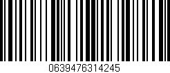 Código de barras (EAN, GTIN, SKU, ISBN): '0639476314245'