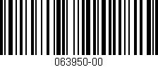 Código de barras (EAN, GTIN, SKU, ISBN): '063950-00'
