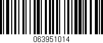 Código de barras (EAN, GTIN, SKU, ISBN): '063951014'
