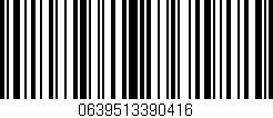 Código de barras (EAN, GTIN, SKU, ISBN): '0639513390416'