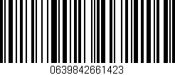 Código de barras (EAN, GTIN, SKU, ISBN): '0639842661423'