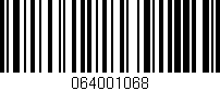 Código de barras (EAN, GTIN, SKU, ISBN): '064001068'
