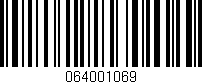 Código de barras (EAN, GTIN, SKU, ISBN): '064001069'