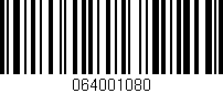 Código de barras (EAN, GTIN, SKU, ISBN): '064001080'