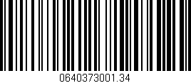 Código de barras (EAN, GTIN, SKU, ISBN): '0640373001.34'