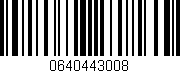 Código de barras (EAN, GTIN, SKU, ISBN): '0640443008'