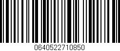Código de barras (EAN, GTIN, SKU, ISBN): '0640522710850'