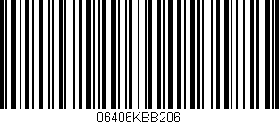 Código de barras (EAN, GTIN, SKU, ISBN): '06406KBB206'