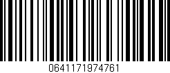 Código de barras (EAN, GTIN, SKU, ISBN): '0641171974761'