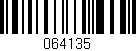 Código de barras (EAN, GTIN, SKU, ISBN): '064135'