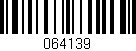 Código de barras (EAN, GTIN, SKU, ISBN): '064139'