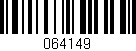 Código de barras (EAN, GTIN, SKU, ISBN): '064149'
