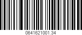 Código de barras (EAN, GTIN, SKU, ISBN): '0641621001.34'