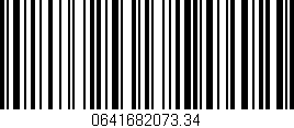 Código de barras (EAN, GTIN, SKU, ISBN): '0641682073.34'