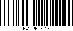 Código de barras (EAN, GTIN, SKU, ISBN): '0641926977177'
