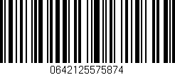 Código de barras (EAN, GTIN, SKU, ISBN): '0642125575874'