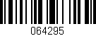 Código de barras (EAN, GTIN, SKU, ISBN): '064295'