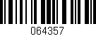 Código de barras (EAN, GTIN, SKU, ISBN): '064357'