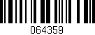 Código de barras (EAN, GTIN, SKU, ISBN): '064359'