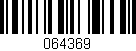 Código de barras (EAN, GTIN, SKU, ISBN): '064369'