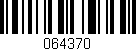Código de barras (EAN, GTIN, SKU, ISBN): '064370'