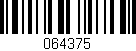 Código de barras (EAN, GTIN, SKU, ISBN): '064375'