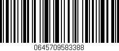 Código de barras (EAN, GTIN, SKU, ISBN): '0645709583388'